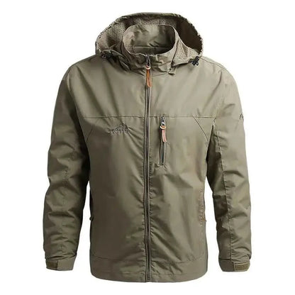 Men Winter Jacket Waterproof Hooded Windbreaker For Hiking Camping Outdoor Outerwear 2024