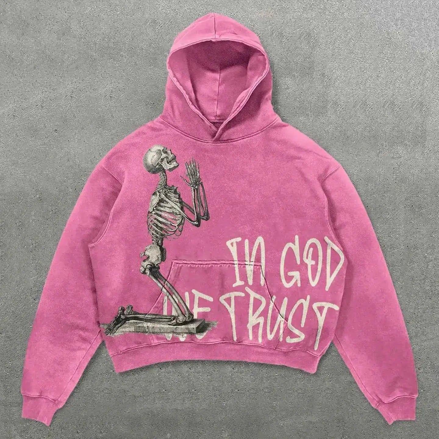 Y2K Hoodie Sweatshirt for Men and Women Oversized Harajuku Gothic Graphic Print Pullover Hoodie
