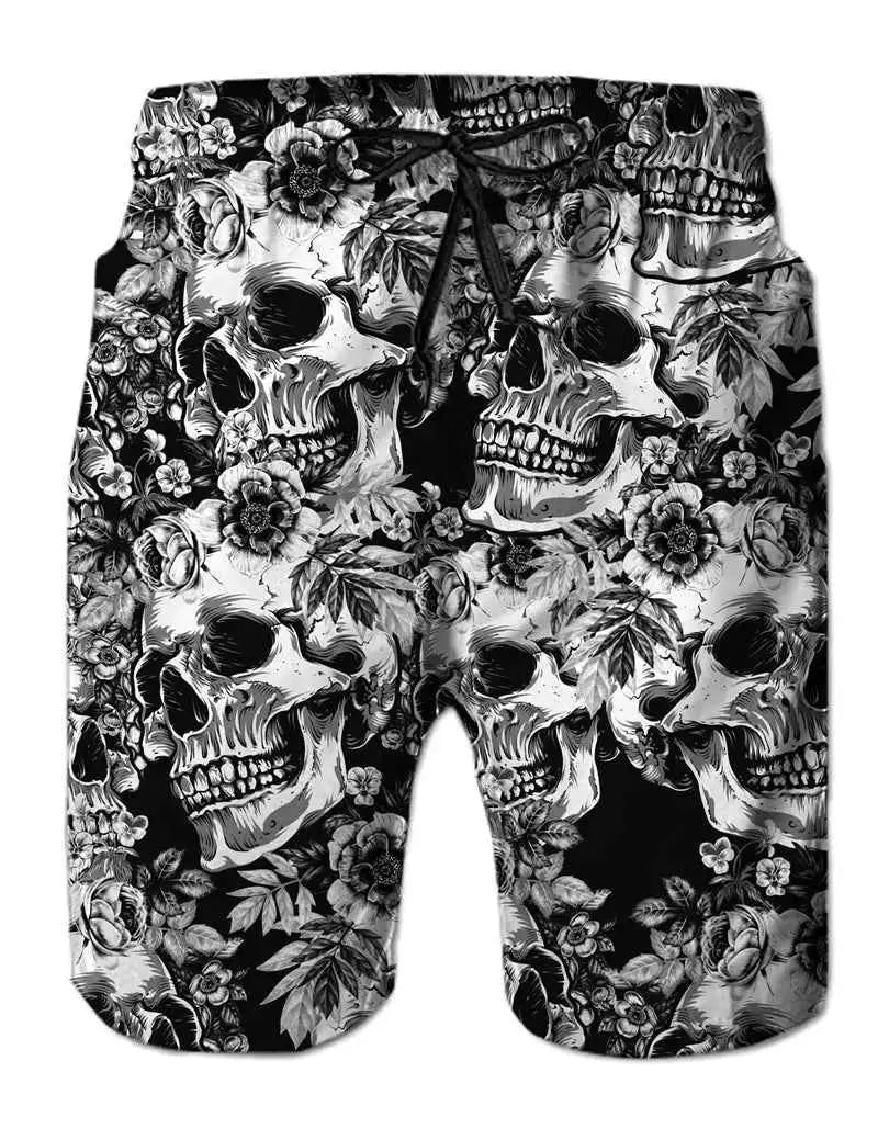 Funny Animal Dinosaur Beach Shorts For Men 3D Printed Surf Board Shorts Summer Hawaii Swim Trunks