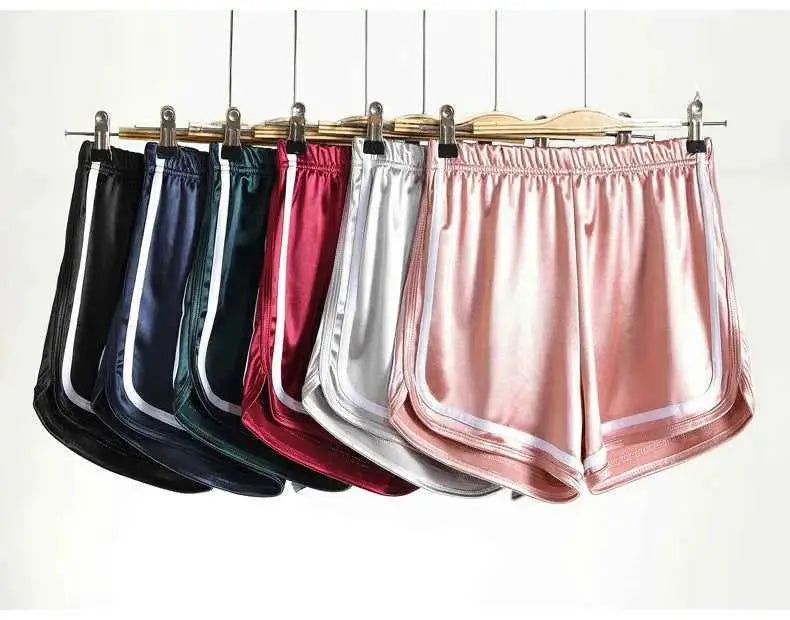 Summer Women Sleep Shorts Satin Pajama Shorts For Women Y2K Style Pajama Pants Satin Bottoms Pyjama