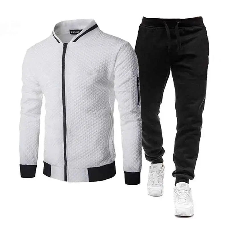 2026 New Mens Tracksuit Set Fashion Jogging Suit For Men Spring Autumn Long Sleeve Baseball Jacket Sportswear Outfit