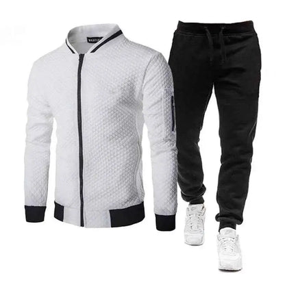 2026 New Mens Tracksuit Set Fashion Jogging Suit For Men Spring Autumn Long Sleeve Baseball Jacket Sportswear Outfit
