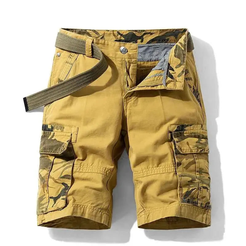 New Summer Men Cargo Camouflage Shorts Cotton Beach Multi Pocket Casual Jogger Shorts For Spring Dropshipping