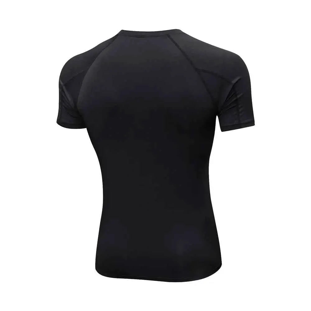 Men Quick Dry Compression Shirt For Workout Athletes Base Layer Undershirt For Running Basketball Training