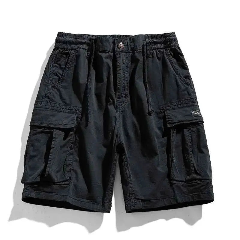 Men's Summer Cargo Shorts Cotton Breathable Quick Dry Multi Pocket Hip Hop Style Casual Shorts