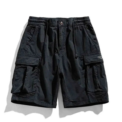 Men's Summer Cargo Shorts Cotton Breathable Quick Dry Multi Pocket Hip Hop Style Casual Shorts