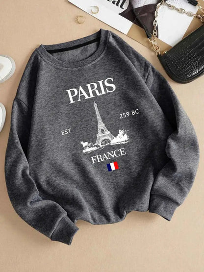 Paris France Eiffel Tower Hoodie Unisex Sweatshirt For Women Men Casual Wear Size S To 2XL TeenStylo