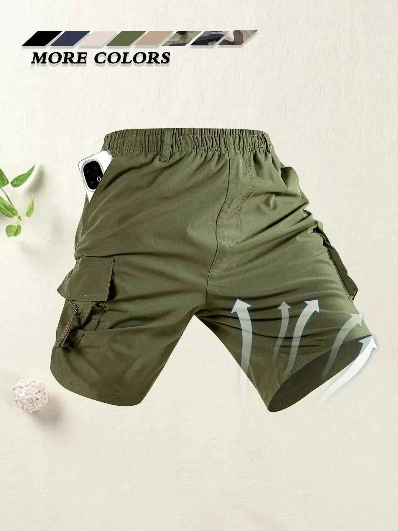 Mens Cargo Shorts With Multi Pocket Casual Sports Bermuda For Summer Outdoor Travel Comfortable Durable