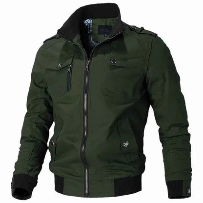 2023 Spring Autumn Bomber Jacket For Men Slim Fit Windbreaker Casual Military Tactical Style Coat