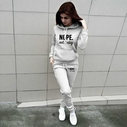 Womens Hooded Tracksuit Set For Jogging And Casual Wear With Matching Hoodie And Pants