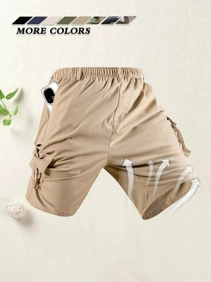 Mens Cargo Shorts With Multi Pocket Casual Sports Bermuda For Summer Outdoor Travel Comfortable Durable