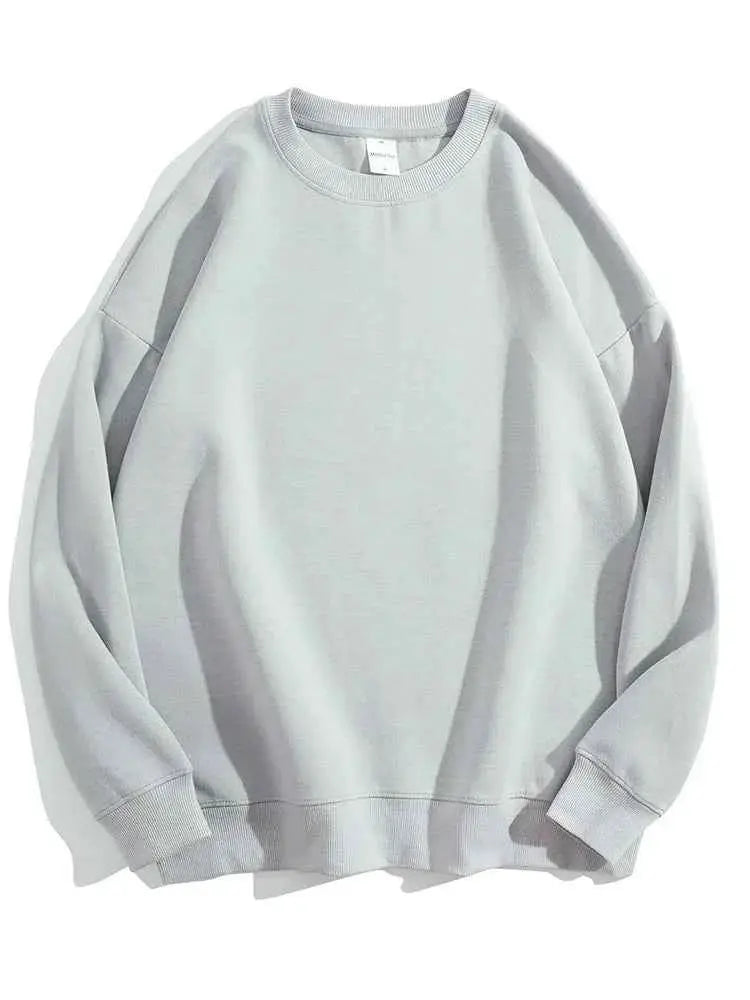 Oversized Green Mint Sweatshirt For Women Basic Winter Warm Fleece Lined Option TeenStylo