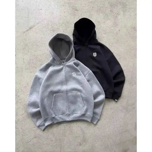 American Retro Hoodie Y2K Gothic Streetwear Pullover Sweatshirt With Personalized Print Cotton Casual Top