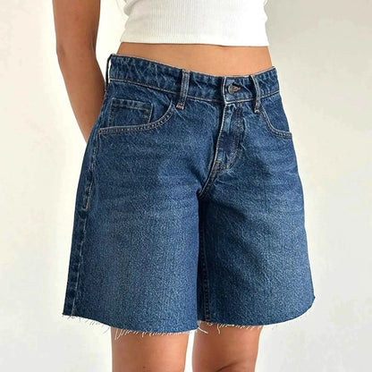 Women Y2K Carpenter Denim Shorts High Rise Baggy Wide Leg Jorts Prewashed Bermuda Vintage Cowgirl Jeans