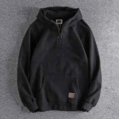 Autumn Winter American Retro Heavyweight Hoodie 500g TeenStylo Classic Sweatshirt Retro Style