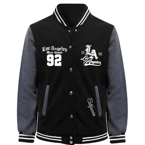 Couple Baseball Uniform Jacket For Men Long Sleeve Polyester Black White Casual Sportswear Sizes S To 5XL