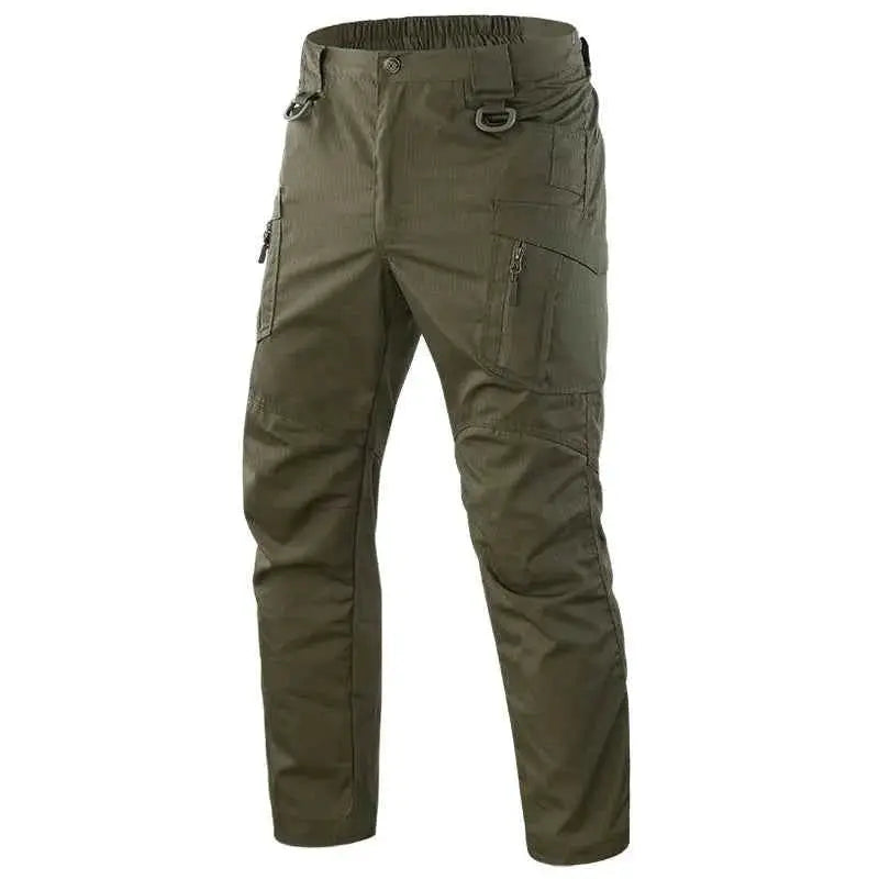 Men City Cargo Pants With Multi Pocket Design Waterproof Wear Resistant Quick Dry Trousers For Casual Training