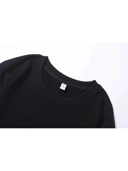 Y2K Vintage Men T Shirt Long Sleeve Oversized Harajuku Streetwear Cross Print Tee Autumn