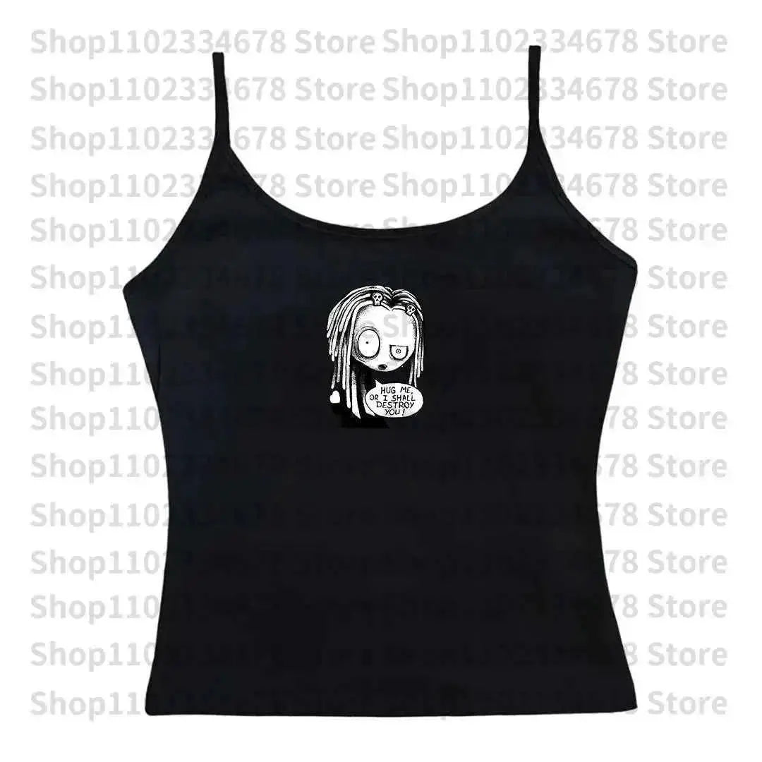 Aesthetic Summer Streetwear Gothic Harajuku Star Graphic T Shirt Vintage Crop Top Women Egirl Y2K Clothes