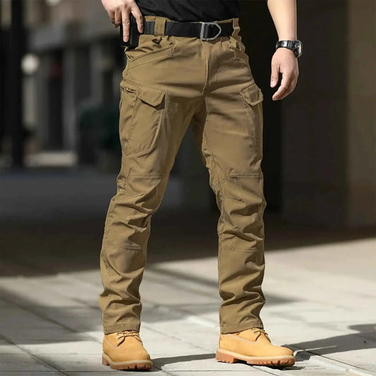 Mens Cargo Pants Multi Pocket Hiking Outdoor Trousers Jogger Loose Fit Overalls Style Casual