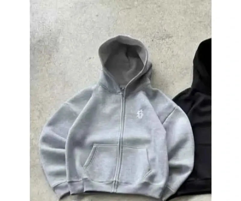 American Retro Hoodie Y2K Gothic Streetwear Pullover Sweatshirt With Personalized Print Cotton Casual Top