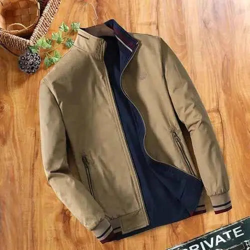 Cotton Wholesale Mens Windbreaker Jacket Double Sided Wear For Men Baseball Bomber Style Military Autumn Outdoor Coat