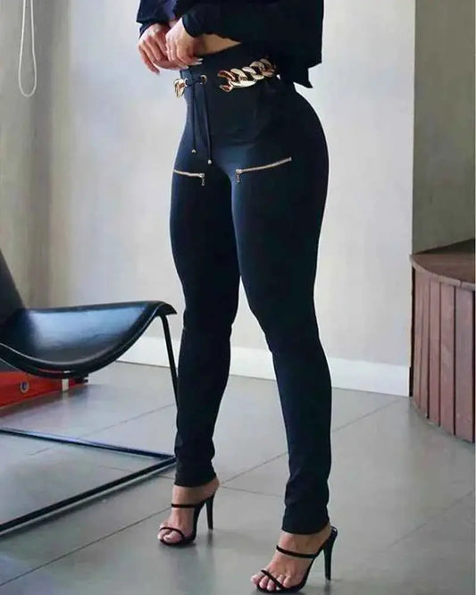 Vintage Plaid Pants For Women High Waist Elastic Waist Tight Trousers Korean Harajuku Casual Retro 2022