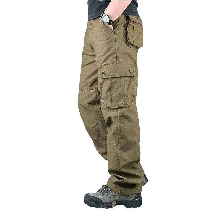 Mens Tactical Cargo Pants Cotton Outdoor Work Trousers Camouflage Hiking Pants Big Size