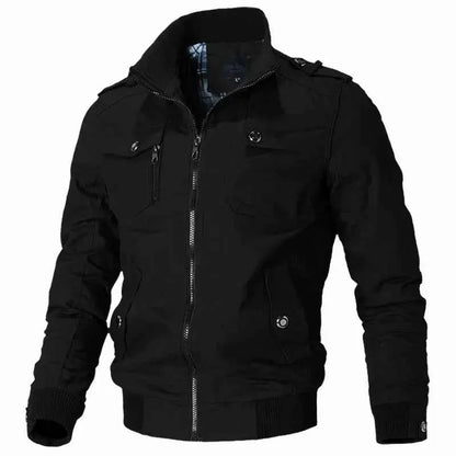 2023 Spring Autumn Bomber Jacket For Men Slim Fit Windbreaker Casual Military Tactical Style Coat