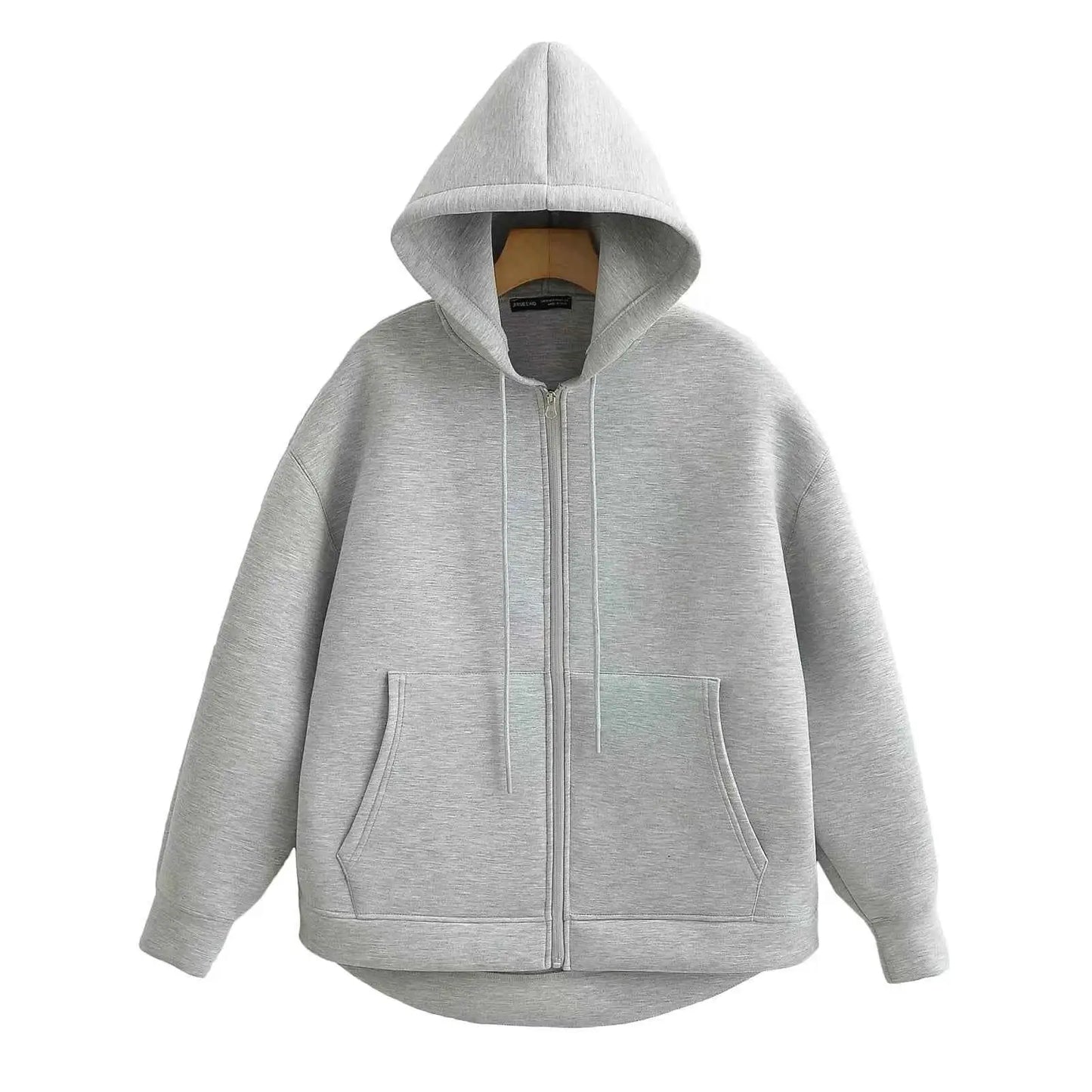 Women Zip Up Hoodie Autumn Hooded Sweatshirt Oversized Long Sleeve Zip Hoodie Jacket