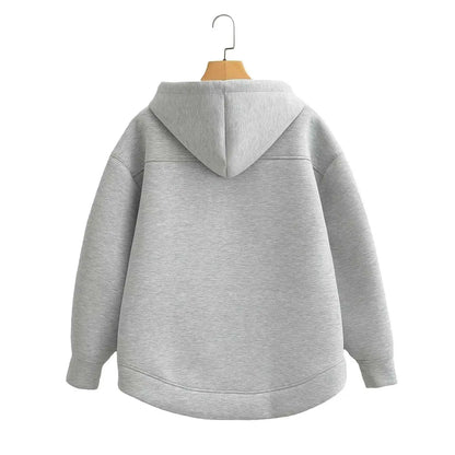 Women Zip Up Hoodie Autumn Hooded Sweatshirt Oversized Long Sleeve Zip Hoodie Jacket
