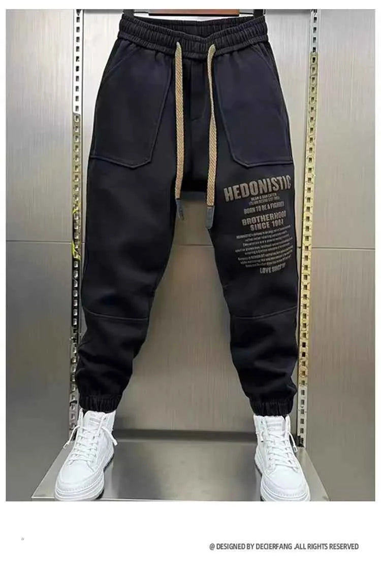 Casual Cargo Pants For Men Korean Fashion Trousers Baggy Sweatpants Gym Jogger Streetwear Hip Hop Y2K Autumn Pants