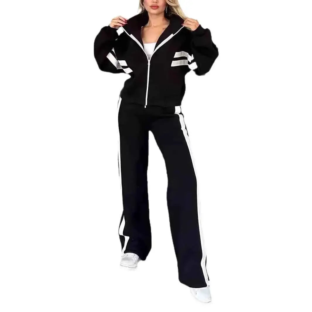 Women Hooded Tracksuit Two Piece Set Sweatshirt Hoodie And Pants Loungewear Outfit 2026