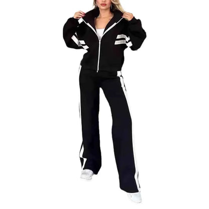 Women Hooded Tracksuit Two Piece Set Sweatshirt Hoodie And Pants Loungewear Outfit 2026
