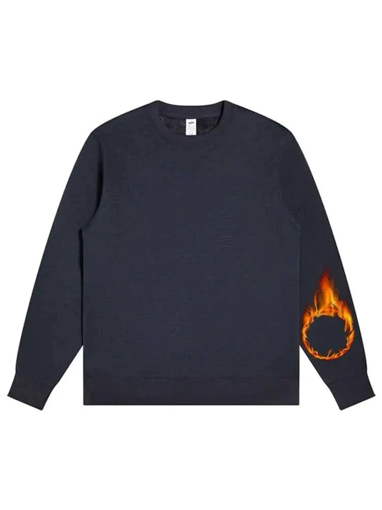 Oversized Green Mint Sweatshirt For Women Basic Winter Warm Fleece Lined Option TeenStylo