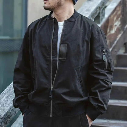Maden Retro MA1 Bomber Flight Jackets Green Windproof Pilot Jacket Motorcycle Coat For Men Spring And Autumn