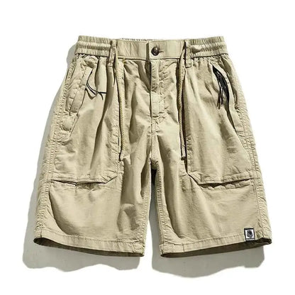 Men Summer Casual Classic Multi Pocket Camouflage Cotton Cargo Shorts Vintage Twill