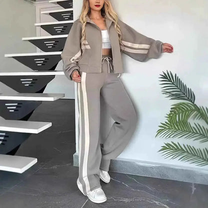 Women Hooded Tracksuit Two Piece Set Sweatshirt Hoodie And Pants Loungewear Outfit 2026