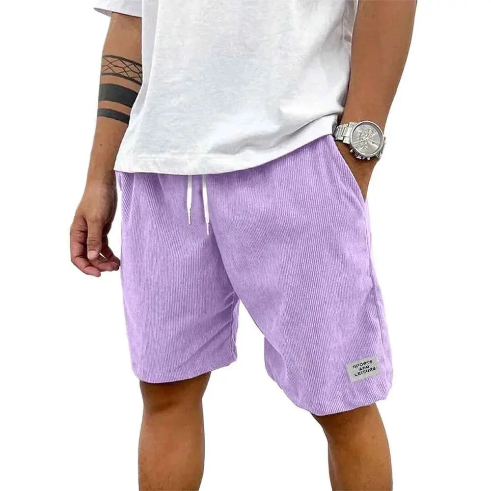Summer Men Lightweight Corduroy Sweatpants Casual Wear For Everyday Comfort TeenStylo