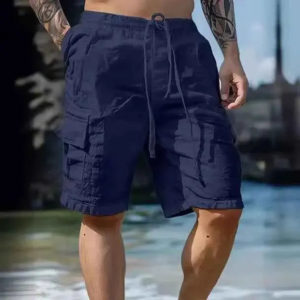 Men Loose Cargo Shorts With Pockets Beach Streetwear Sports Casual Running Shorts