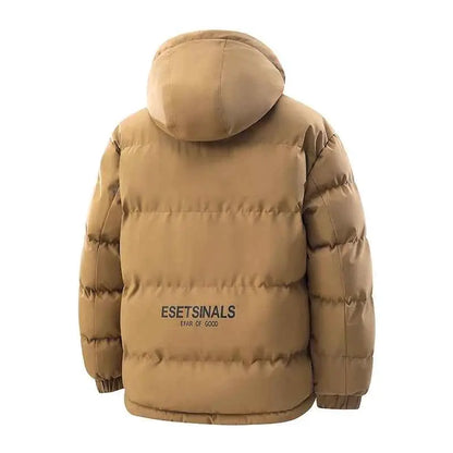 Winter Men Waterproof Windproof Puffer Hooded Jacket Outdoor Thick Casual Parka Fashion Coat