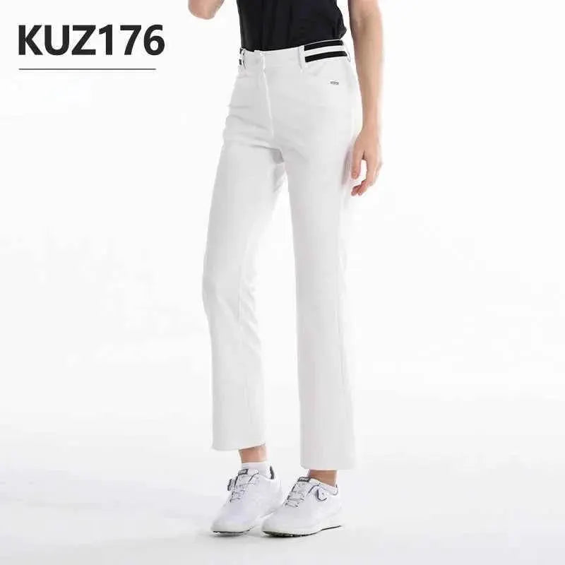 Golf Womens Quick Dry Pants KUZ176 High Elastic Flared Casual Long Trousers For Summer Spring