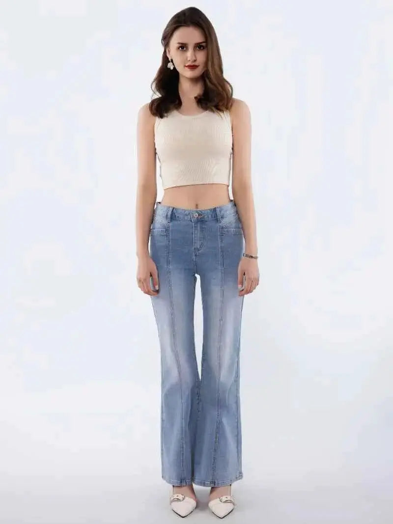 Denim Pants For Women Wide Leg Jeans High Rise Comfort Fit Soft Stretch Fabric Everyday Wear TeenStylo