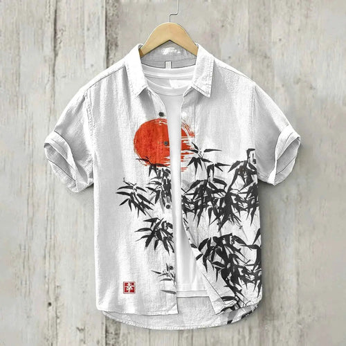 Mens 3D Printed Casual Shirt For Vacation Beachwear Lightweight Breathable Summer Top
