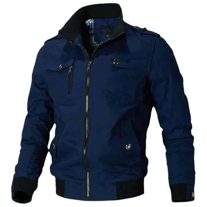 2023 Spring Autumn Bomber Jacket For Men Slim Fit Windbreaker Casual Military Tactical Style Coat