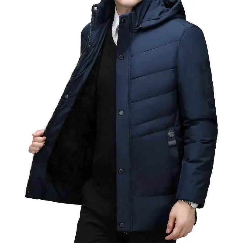 Windproof Gift For Father And Husband Parka By TeenStylo Warm Winter Coat With Wind Resistant Shell And Cozy Lining