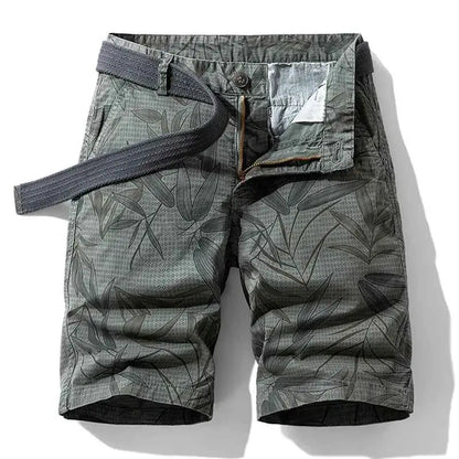 Mens Summer Casual Cargo Shorts Camouflage Cotton Twill With Pockets Jogger Style Vintage