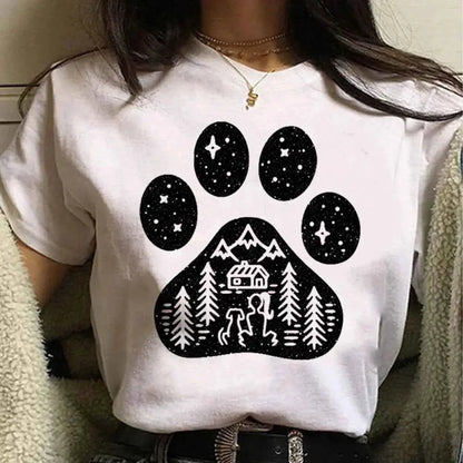 French Bulldog Graphic Tee For Women Japanese Inspired Cute Kawaii Style Graphic Shirt For Girls