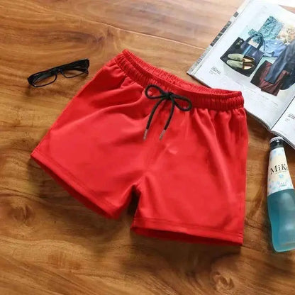 Men Running Cargo Shorts Quick Dry Beach Trousers Sports Short Pants Elastic Waist Joggers For Training And Casual Wear