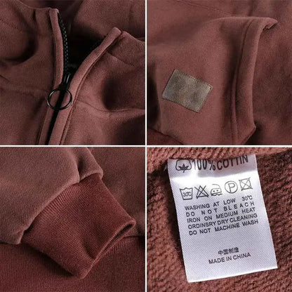 Autumn Winter American Retro Heavyweight Hoodie 500g TeenStylo Classic Sweatshirt Retro Style